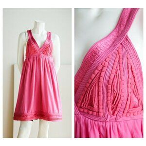 ADAM by Adam Lippes Cotton Silk Embellished Mini